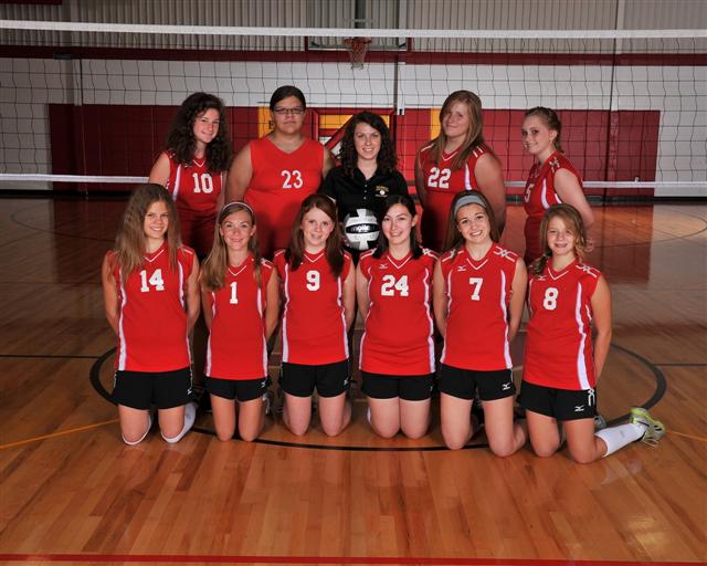 Middle School Volleyball Team Photo